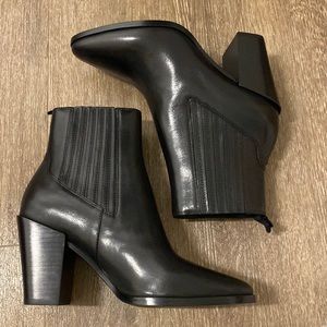 Rag & Bone, black, leather, Rover High, bootie, 7, NWT